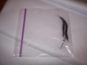 Hair sample